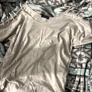 XS cute shirt half sleeve tan no stains and like brand new